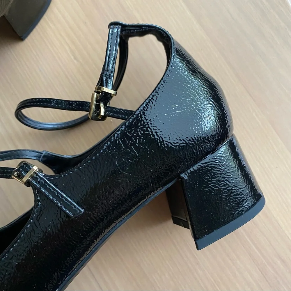 Zara black patent strappy maryjane heels - Picture 10 of 15